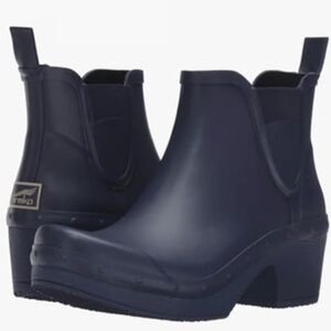 Dansko Rosa Chelsea Rain Boot, Black, Sz 41, EUC
